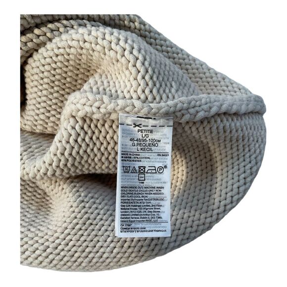 Banana Republic Women’s Beige Halter-Neck Tank Sweater Size L PETITE - Picture 9 of 12